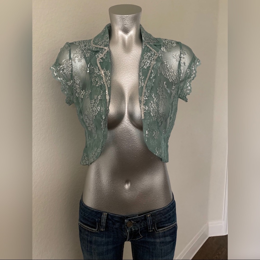 Lace Bolero Jacket - Picture 2 of 8